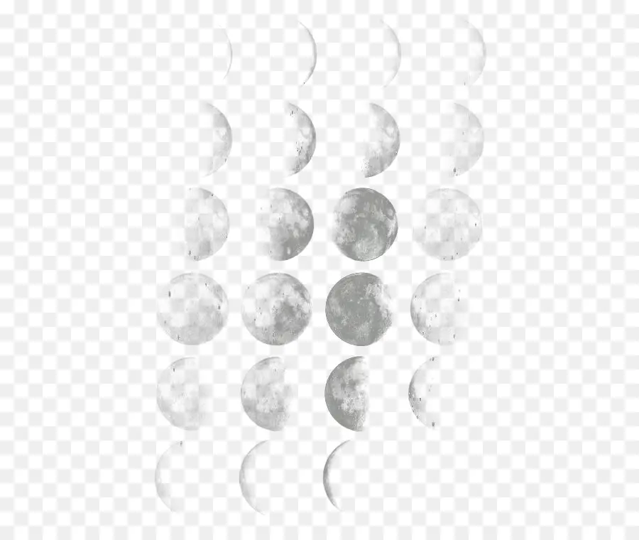 Phases De La Lune，Cycle Lunaire PNG