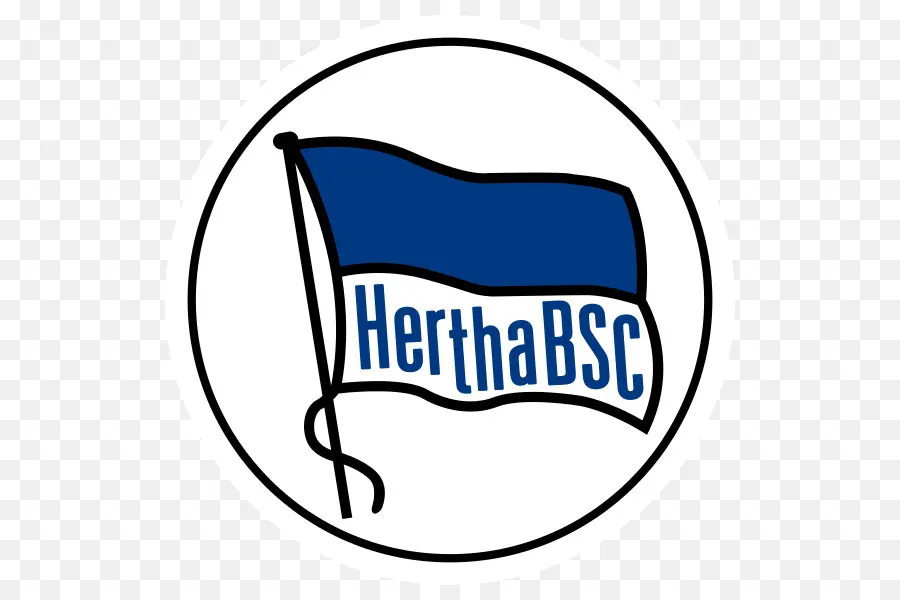 Drapeau Hertha Berlin，Bleu PNG