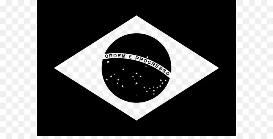 Drapeau Du Brésil，Noir Et Blanc PNG