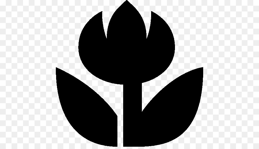 Icône De Fleur Noire，Symbole PNG