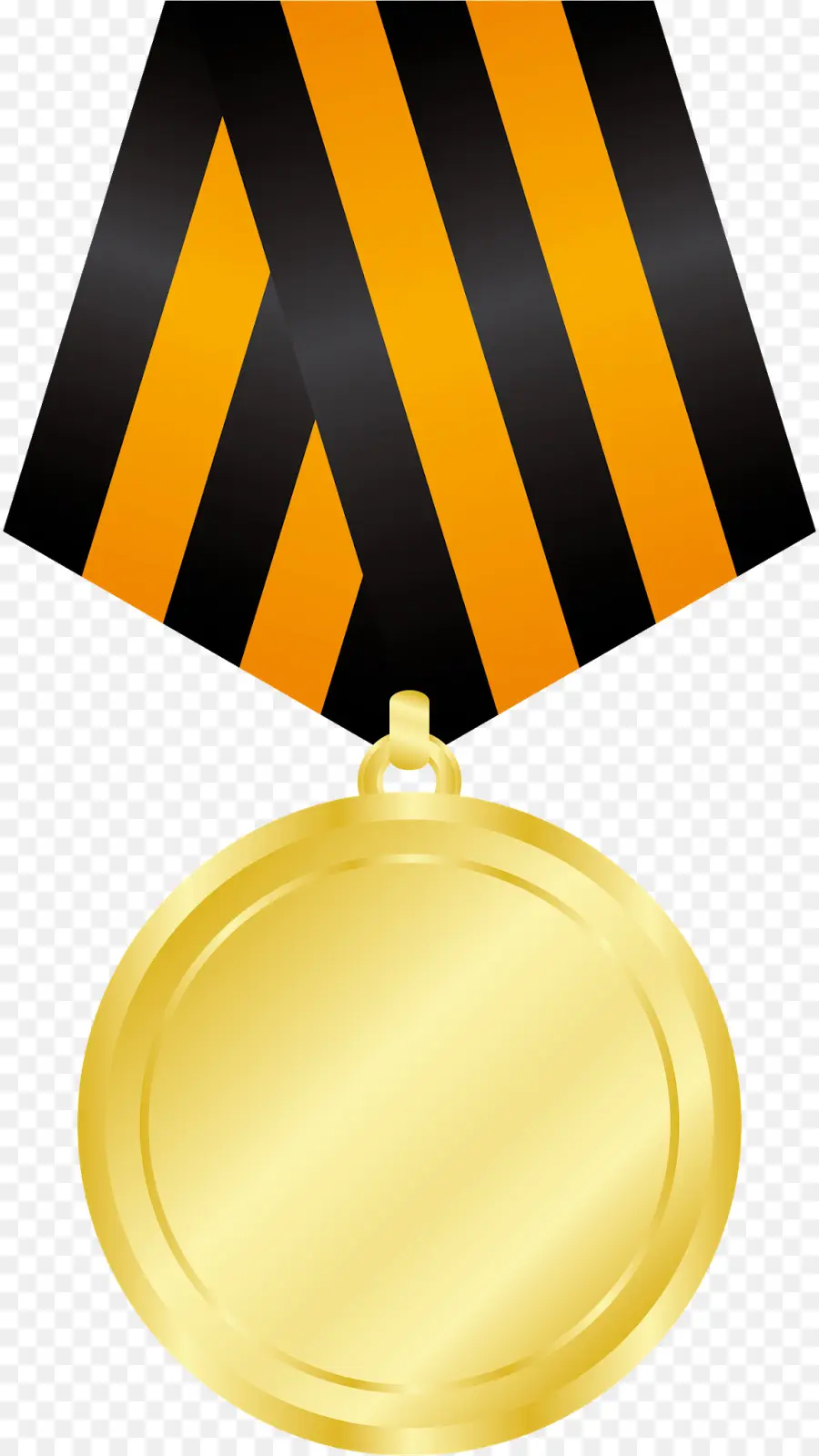 Médaille D'or Avec Ruban Rayé，Prix PNG