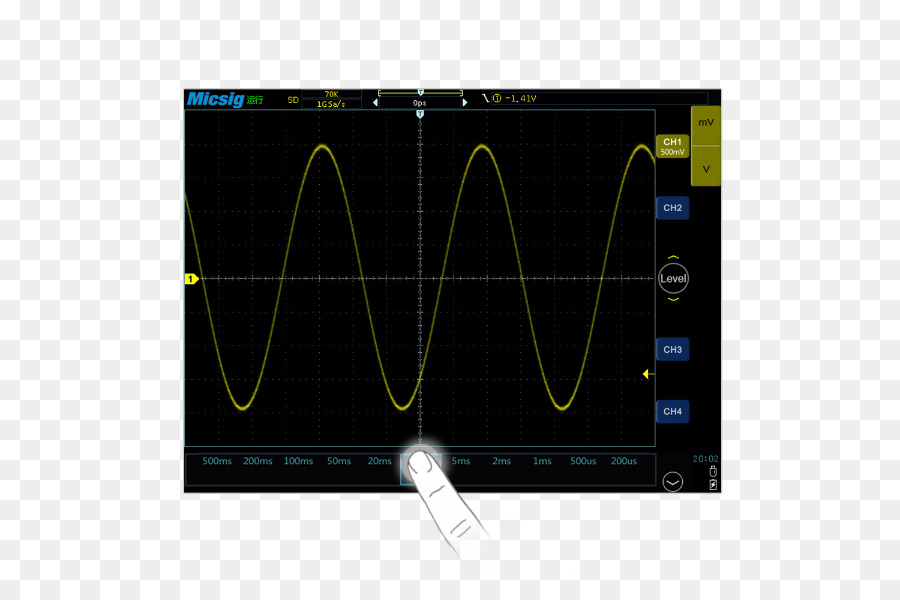 L électronique，Oscilloscope PNG