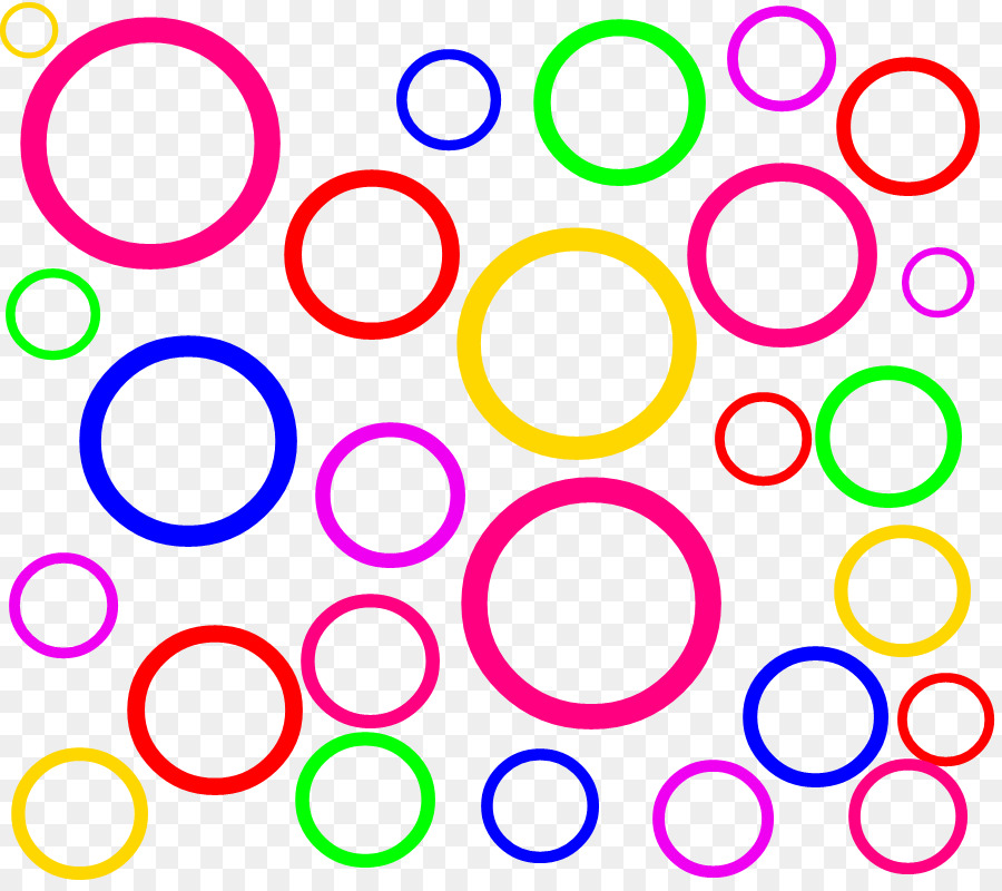 Cercles Colorés，Multicolore PNG