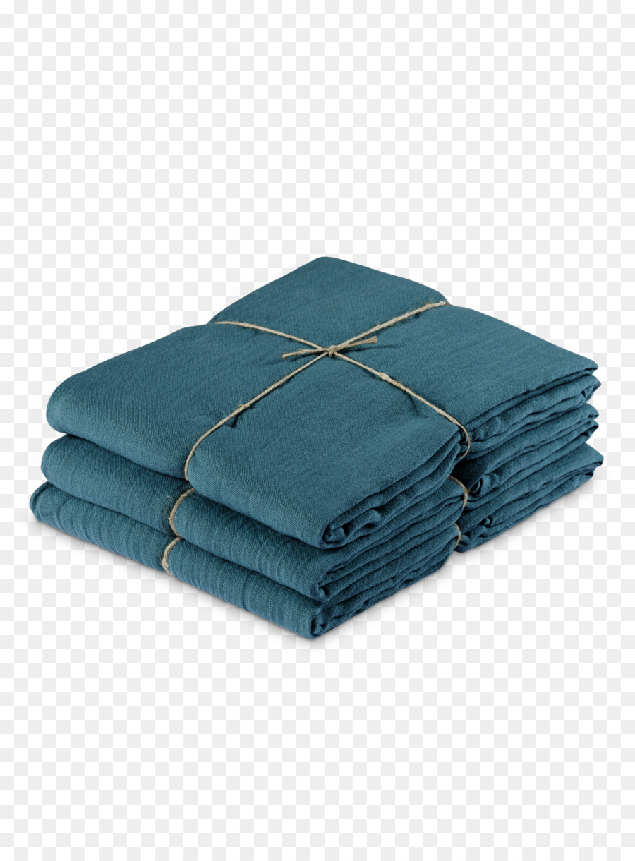 Serviettes Bleues，Plié PNG