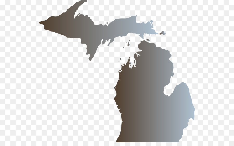 Carte Du Michigan，État PNG