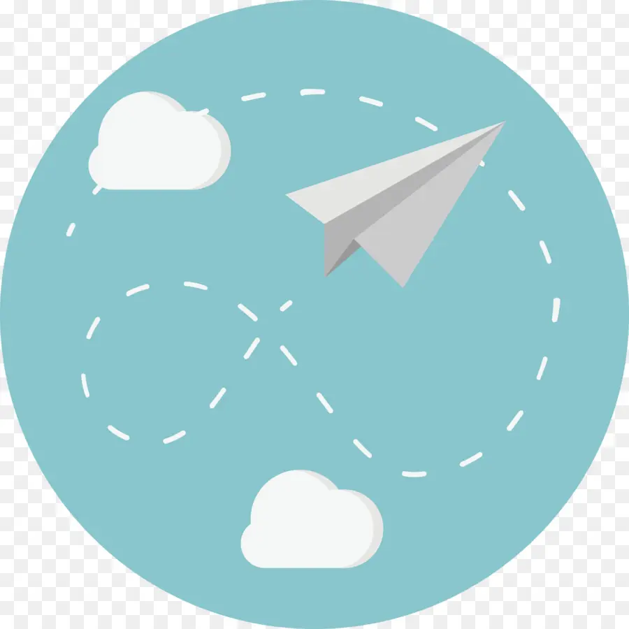 Avion En Papier，Nuages PNG