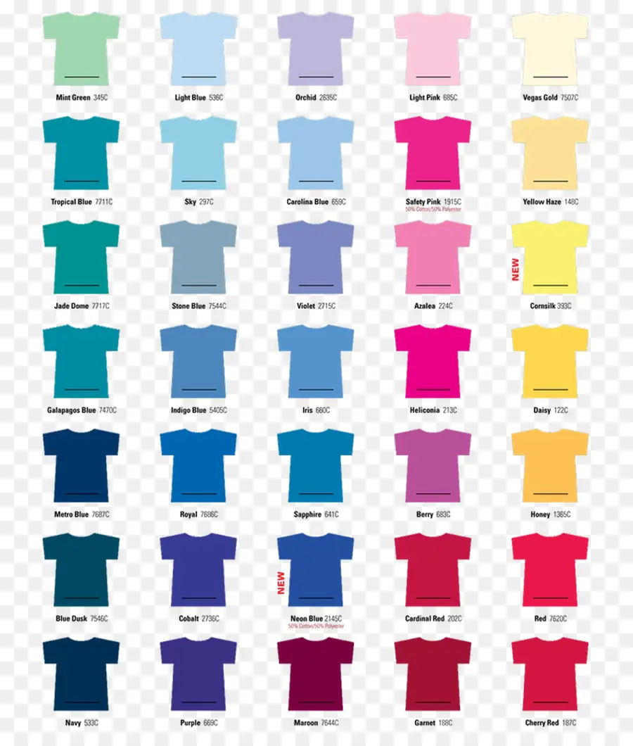 T Shirts，Couleurs PNG