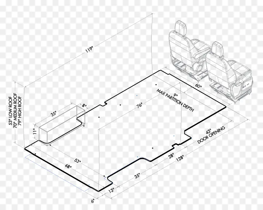 Plan D'étage，Dimensions PNG