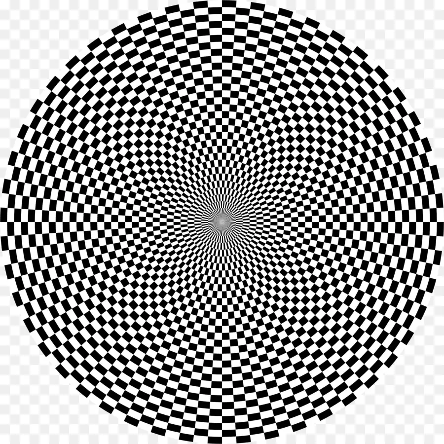 Illusion D'optique，Noir Et Blanc PNG