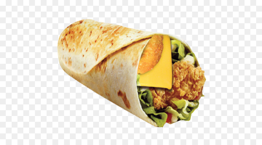 Wrap Au Poulet，Laitue PNG