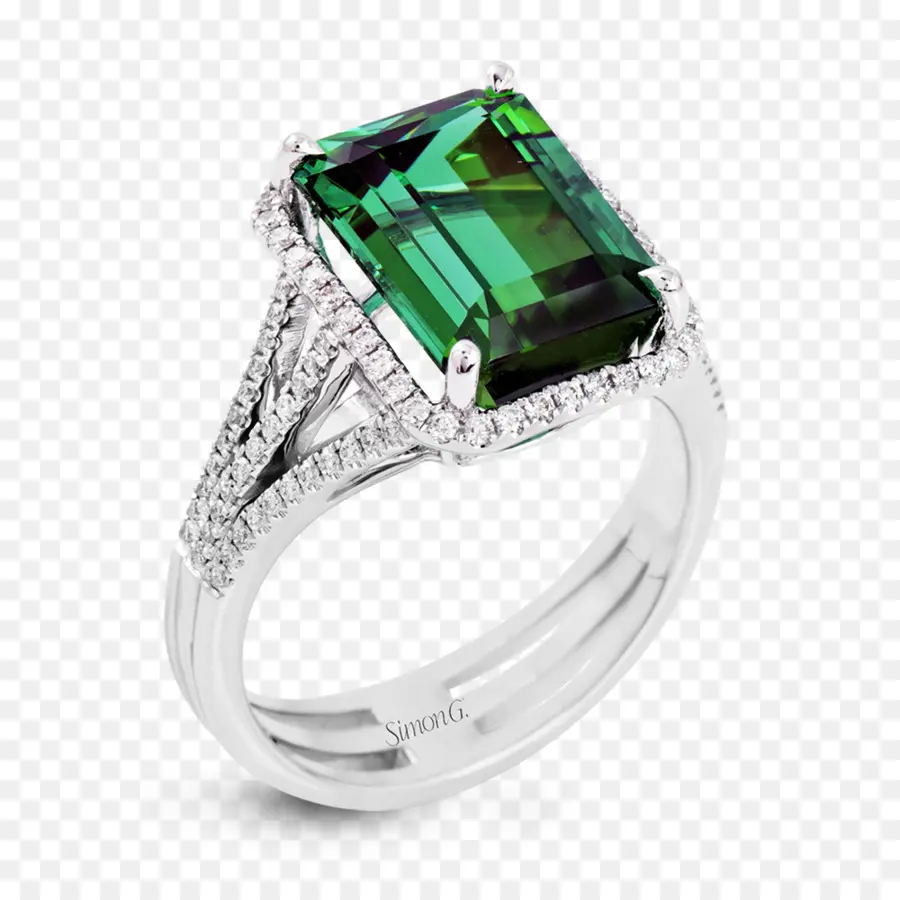 Bague Émeraude，Bijoux PNG