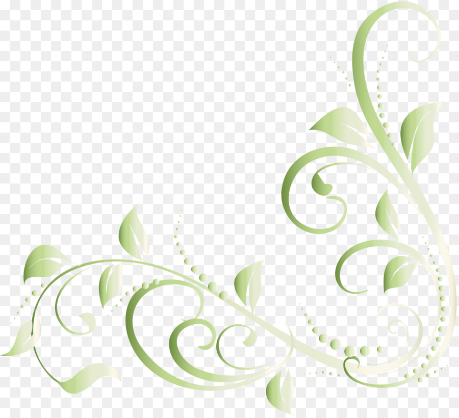 Motif Floral Vert，Floral PNG