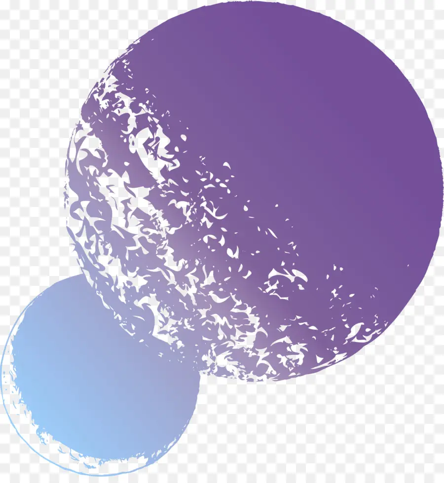 Planètes Violettes Et Bleues，Espace PNG