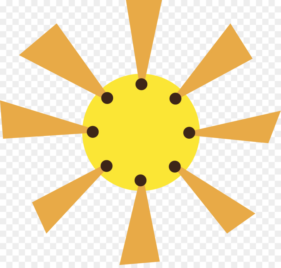 Soleil Jaune，Brillant PNG