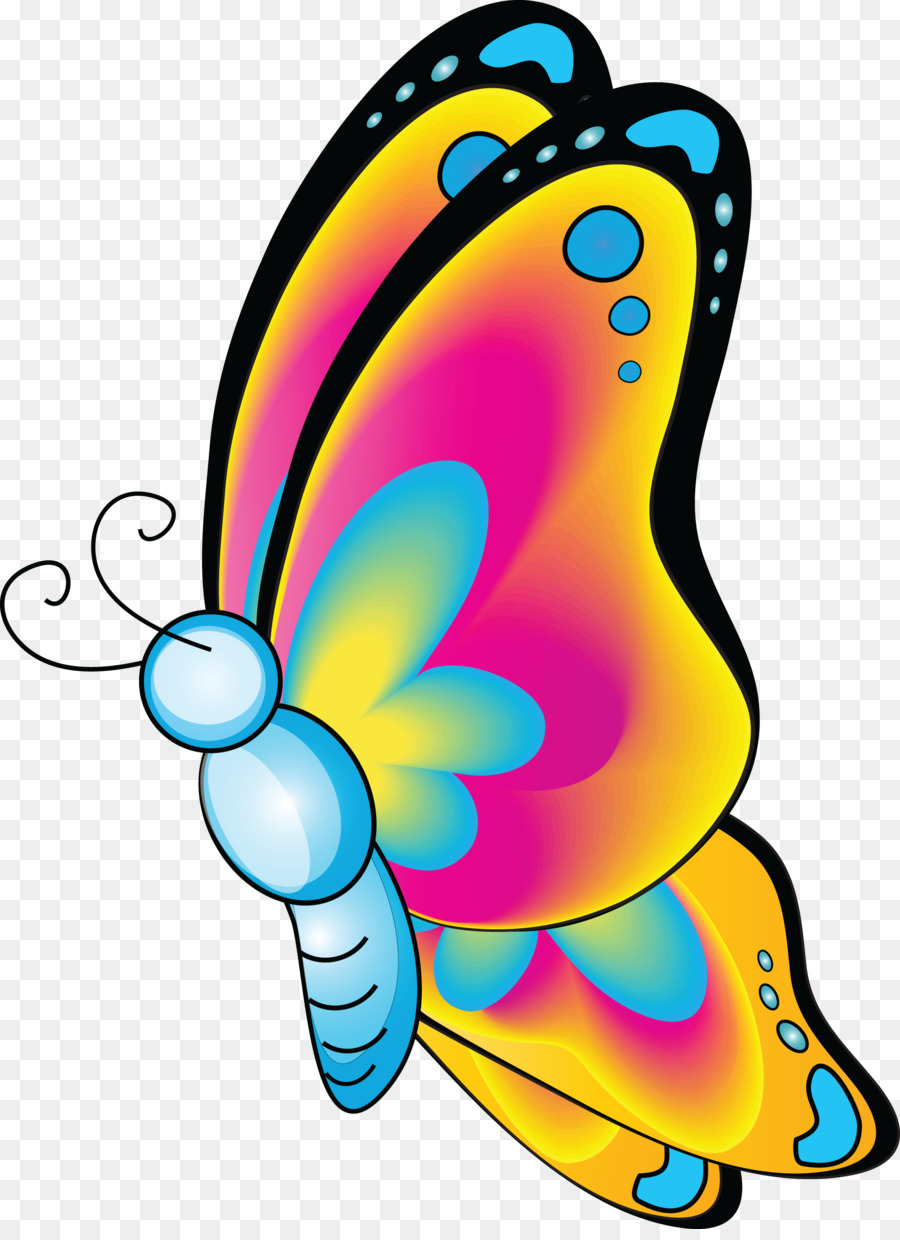 Papillon Coloré，Ailes PNG