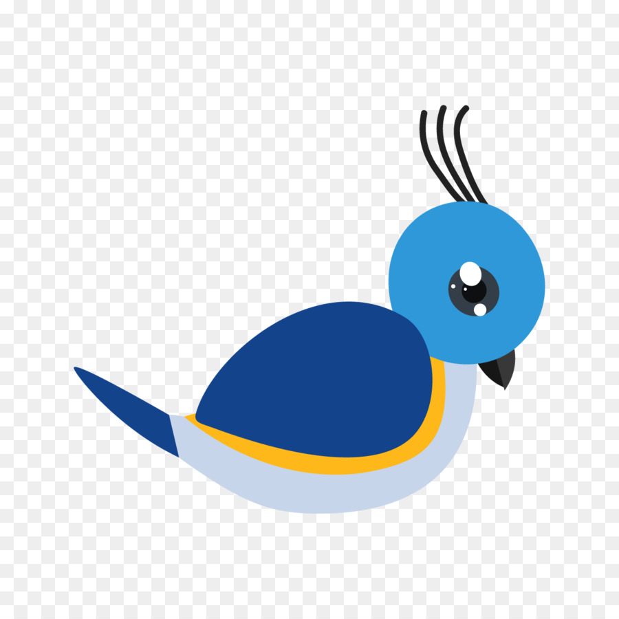 Oiseau Bleu，Ailes Jaunes PNG