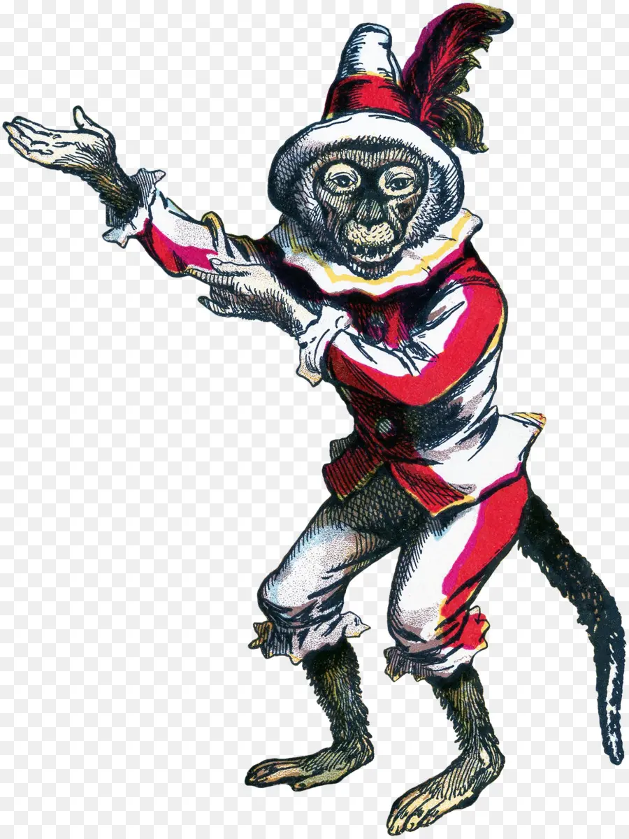 Singe En Costume，Habillé PNG