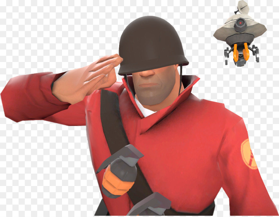 Soldat Animé，Saluer PNG