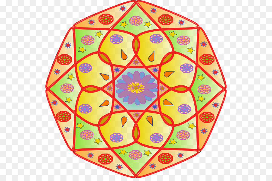 Mandala Coloré，Géométrique PNG