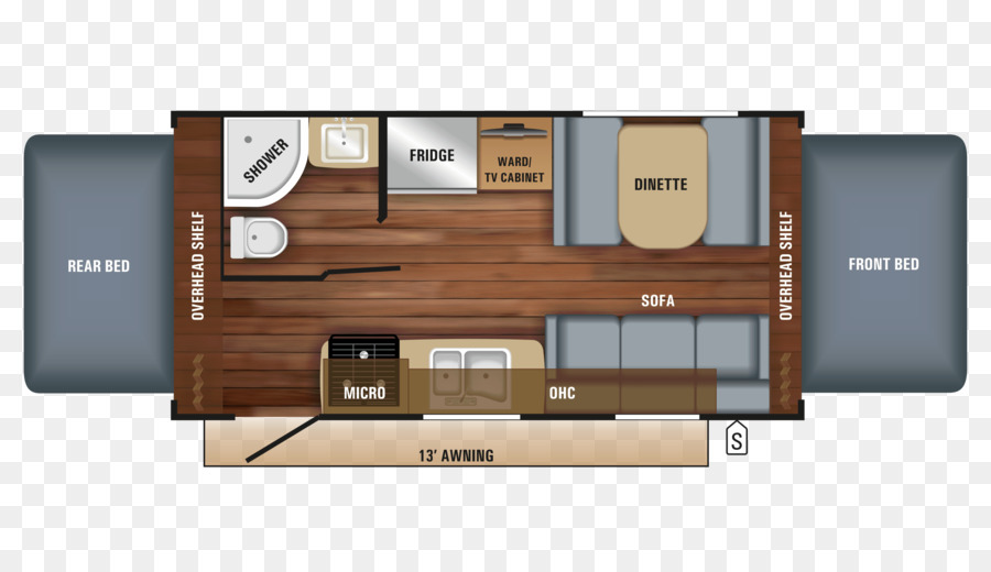 Disposition Du Camping Car，Plan D'étage PNG