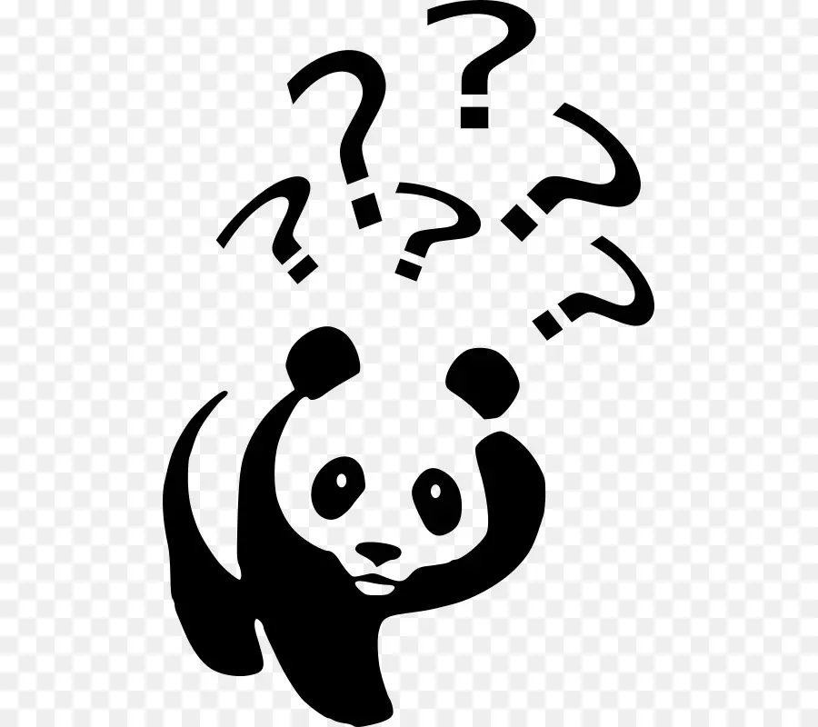 Panda，Noir PNG