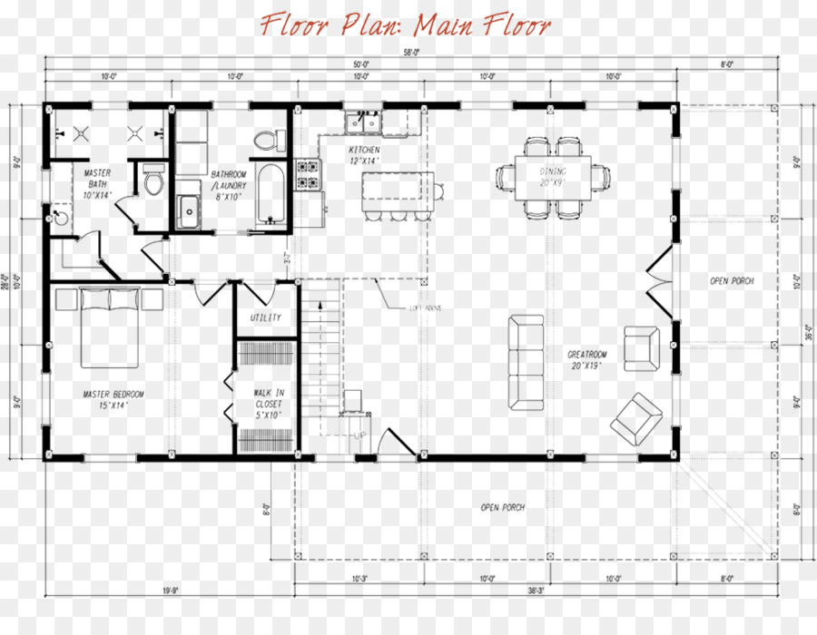 Plan D'étage，Maison PNG