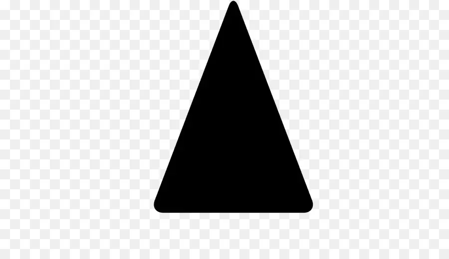 Triangle，Noir PNG