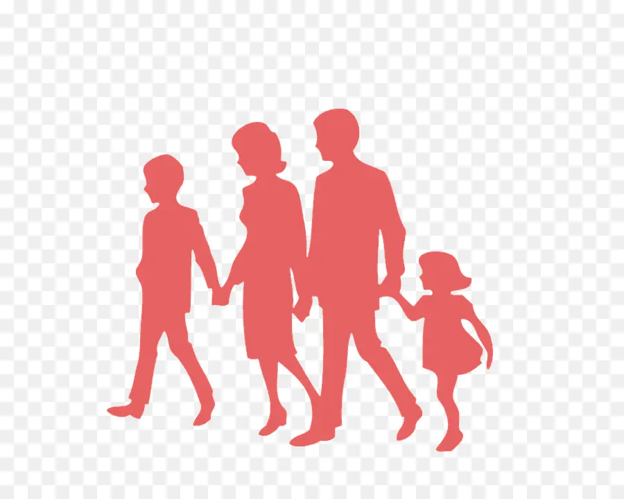 Famille Silhouette，Personnes PNG