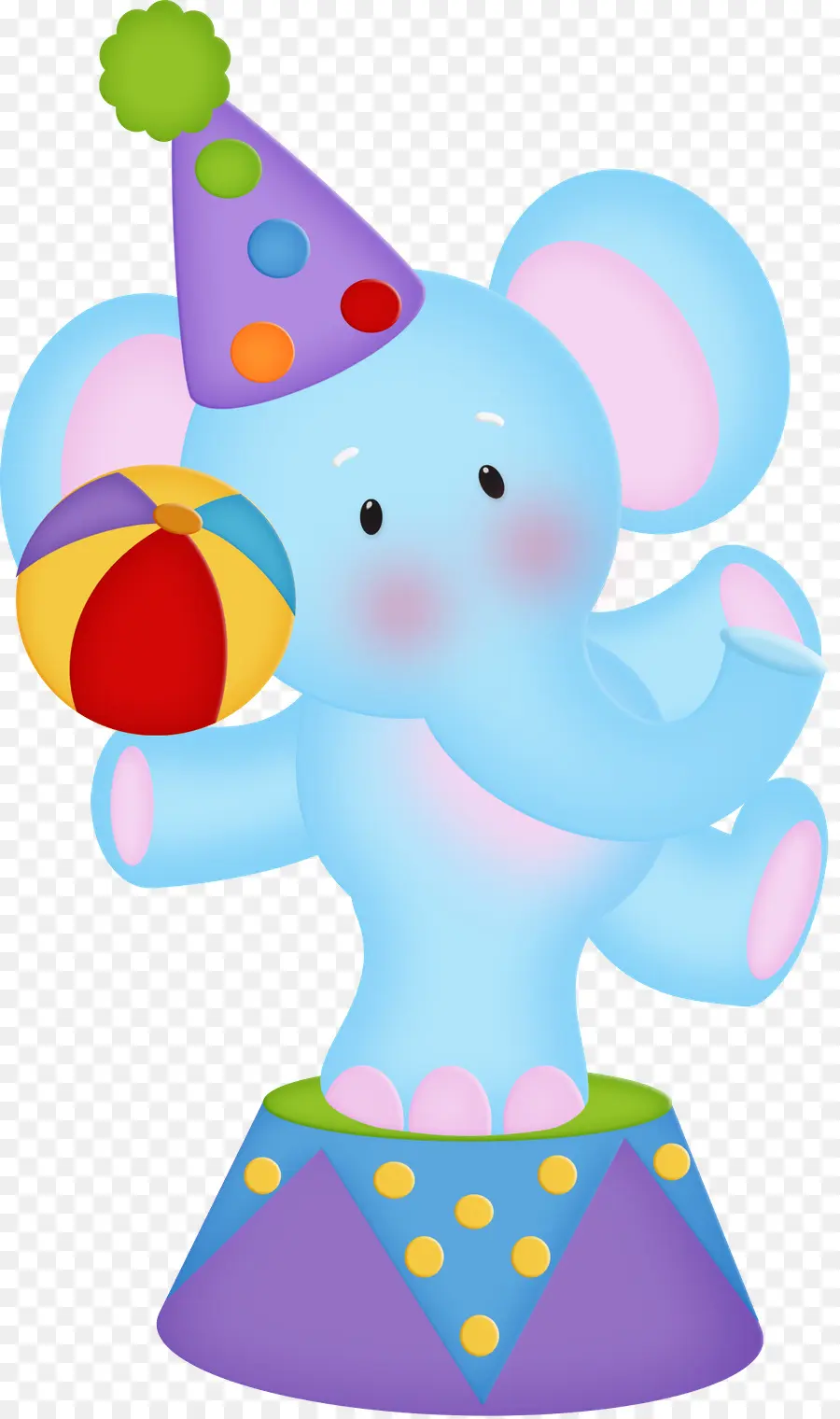 Éléphant Bleu，Dessin Animé PNG