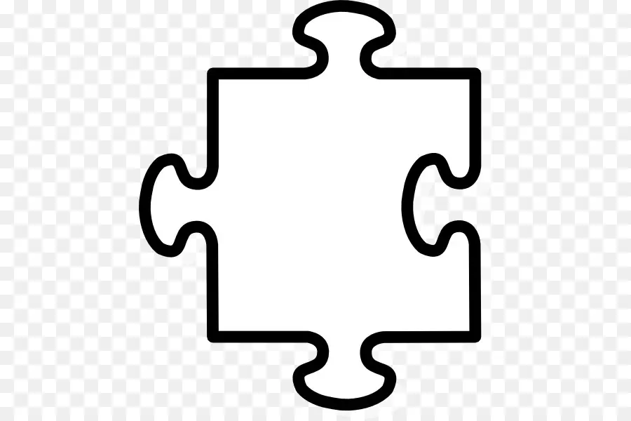 Pièce De Puzzle，Contour PNG