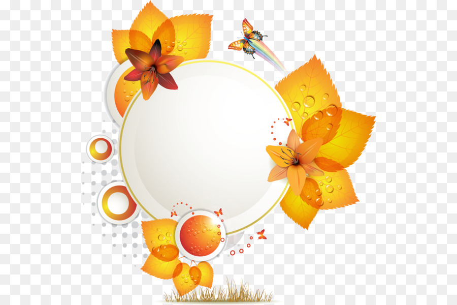 Cadre D'automne，Feuilles PNG