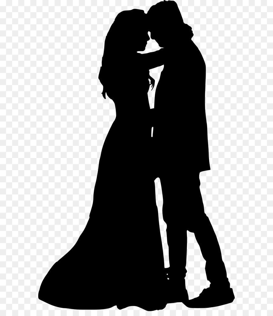 Couple Silhouette，Amour PNG