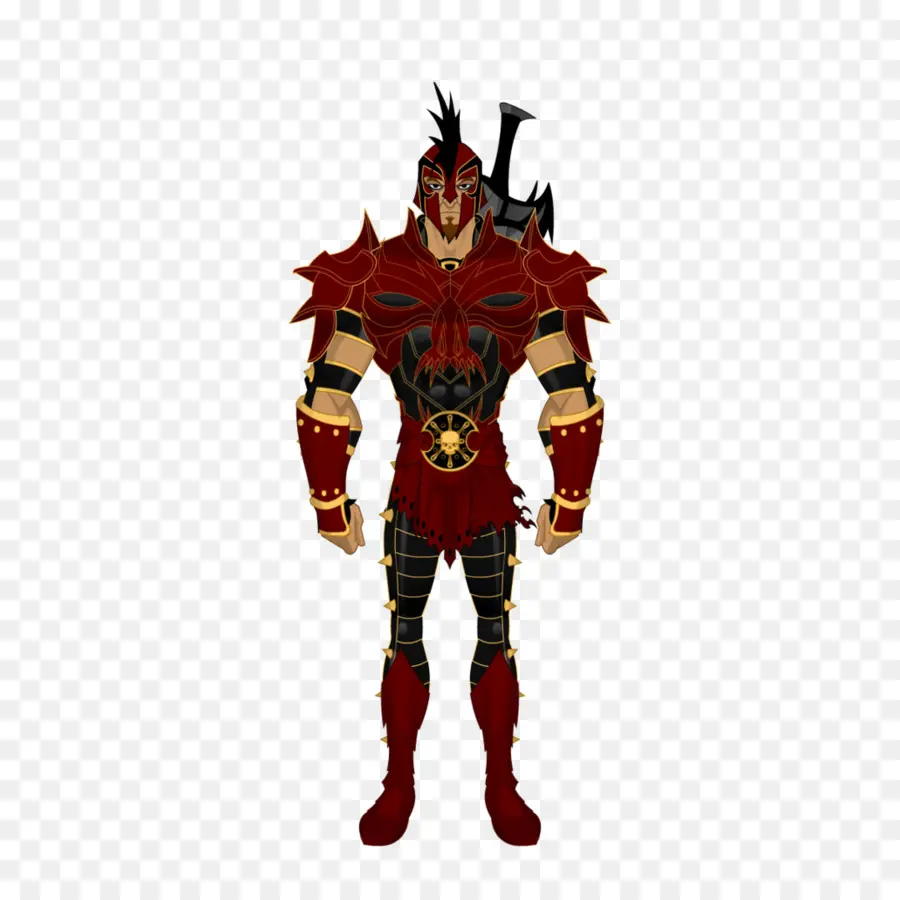 Guerrier En Armure Rouge，Armure PNG