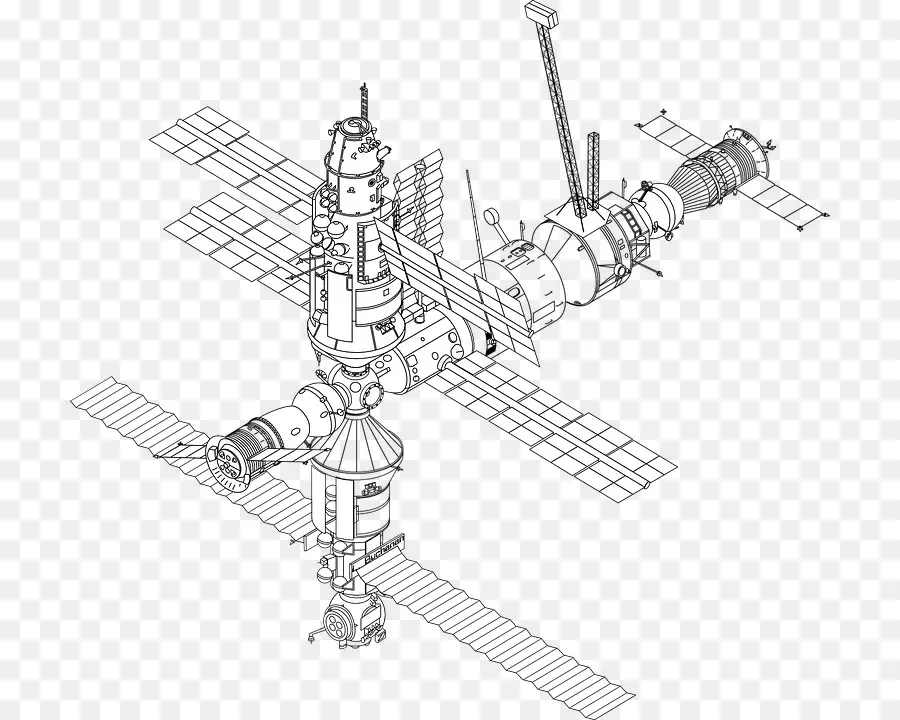 Station Spatiale，Satellite PNG