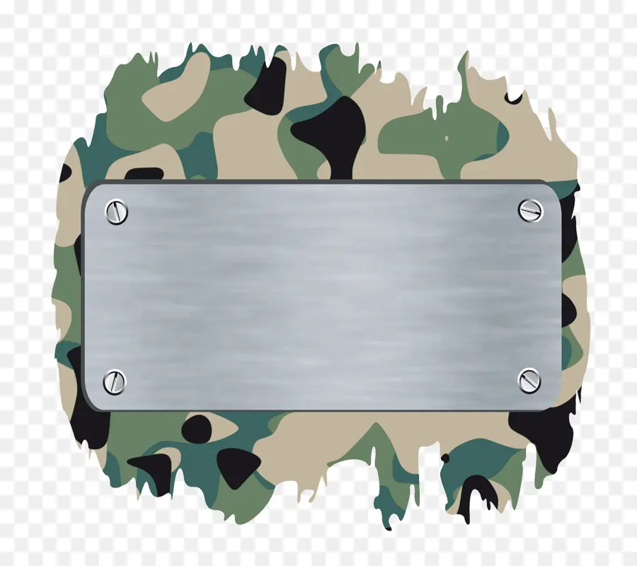 Plaque De Métal，Camouflage PNG