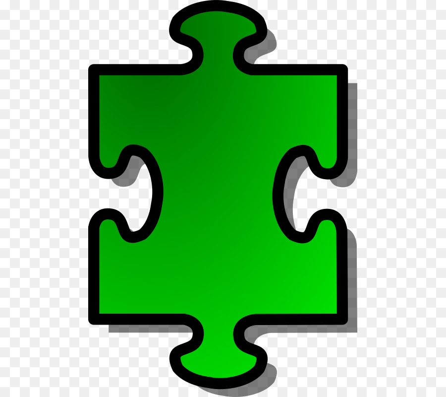 Pièce De Puzzle，Vert PNG