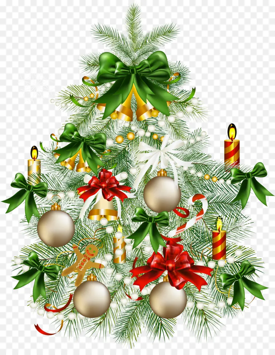 Arbre De Noël，Décorations PNG