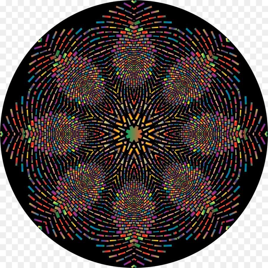 Mandala Coloré，Modèle PNG