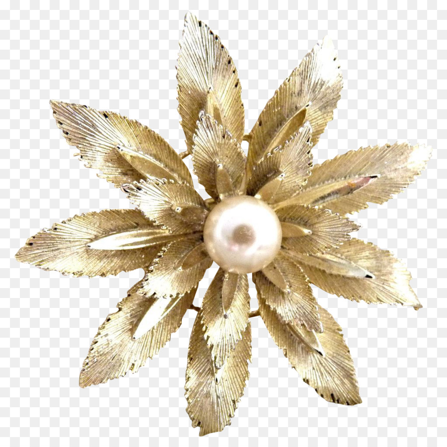 Broche Fleur Dorée，Broche PNG