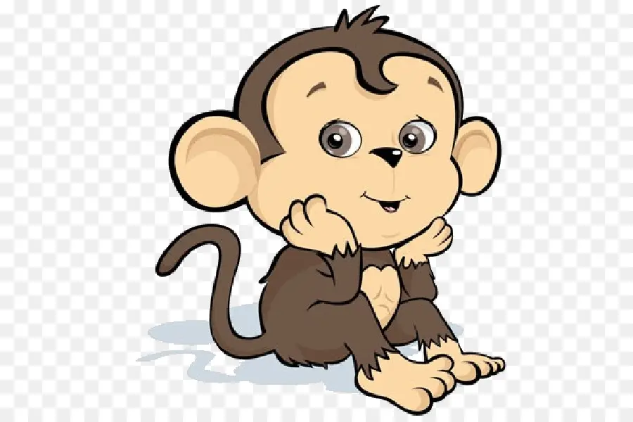 Singe Mignon，Dessin Animé PNG