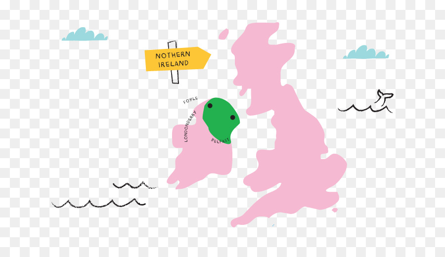 Irlande Du Nord，Carte PNG