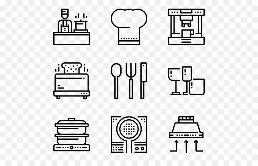 Icônes De Cuisine，Cuisinier PNG