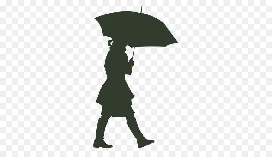 Femme Avec Parapluie，Pluie PNG