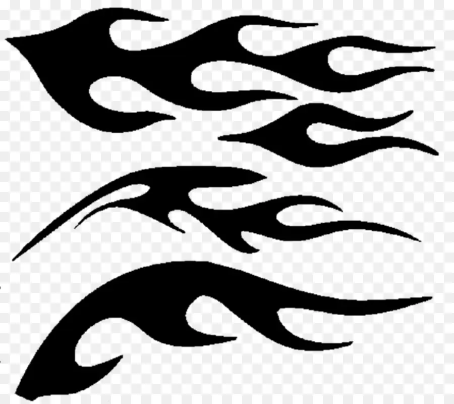 Tatouage De Flamme，Noir PNG