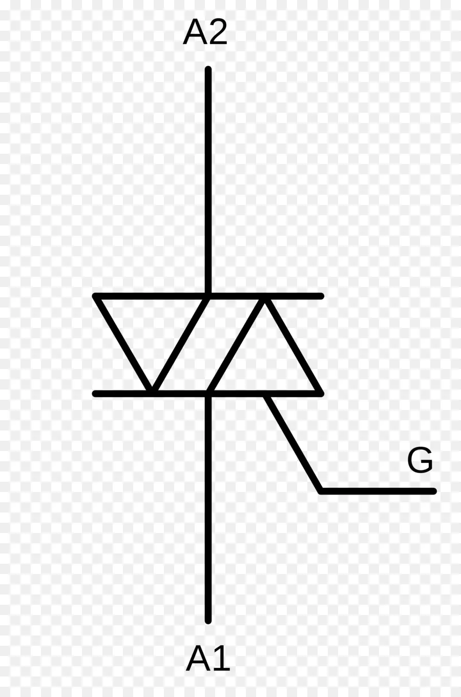 Symbole Du Thyristor，Électronique PNG