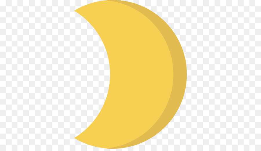 Croissant De Lune Jaune，Nuit PNG