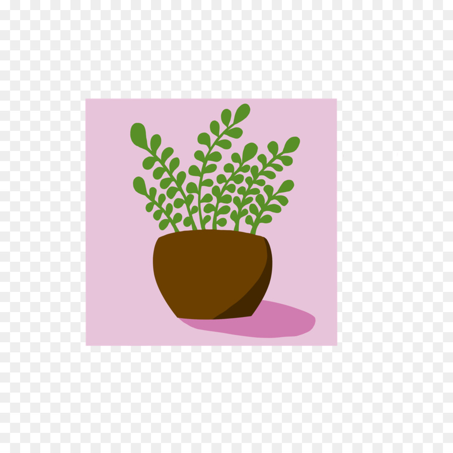 Flowerpot，Violet PNG