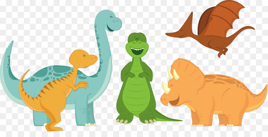 Dinosaures，Coloré PNG