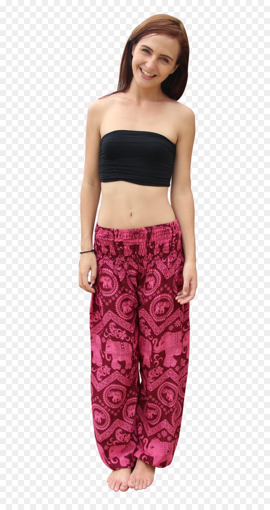 Femme En Pantalon Rose，Vêtements PNG