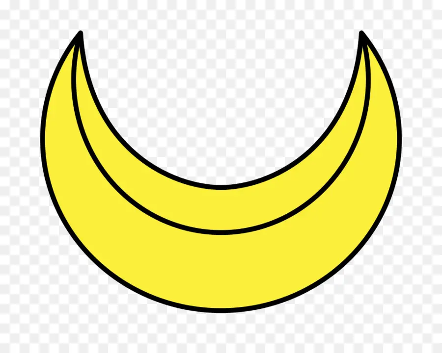 Croissant Jaune，Lune PNG